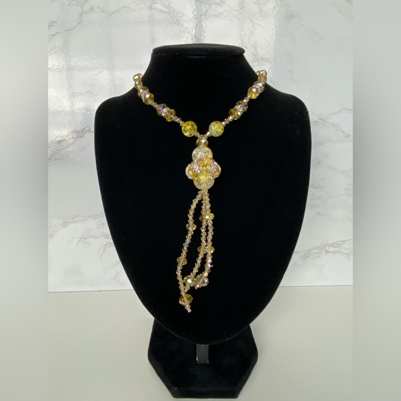 Yellow Necklace + Bracelet + Ring Set - Picture 2 of 10